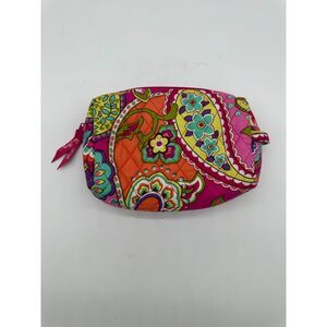 Vera Bradley Make Up Pouch w Zip Floral & Paisley Pattern 9X6” Multicolored